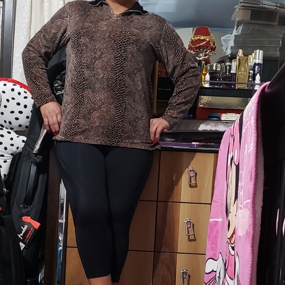 YORKHARBOR SNAKE JACKET WOMENS BROUW ZIP SZ SMALL - Picture 4 of 8